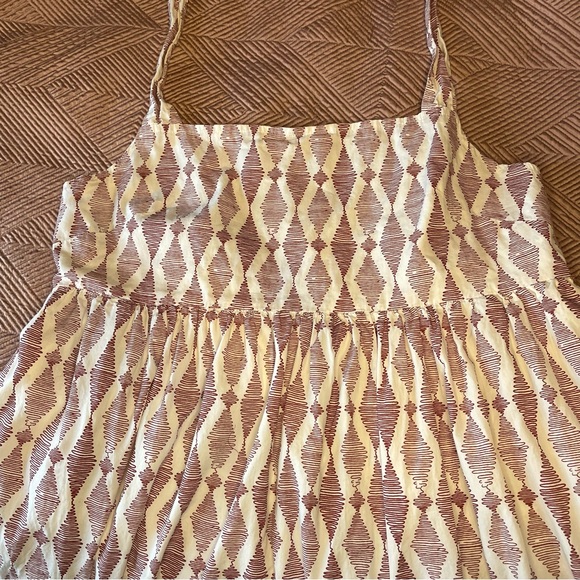 Anthropologie Square-Neck Tiered Midi Dress Size X-Large - Picture 7 of 9